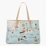 Spartina 449 Northeastern Harbors Map Tote Bag | The Paper Store   Florida Map Purse