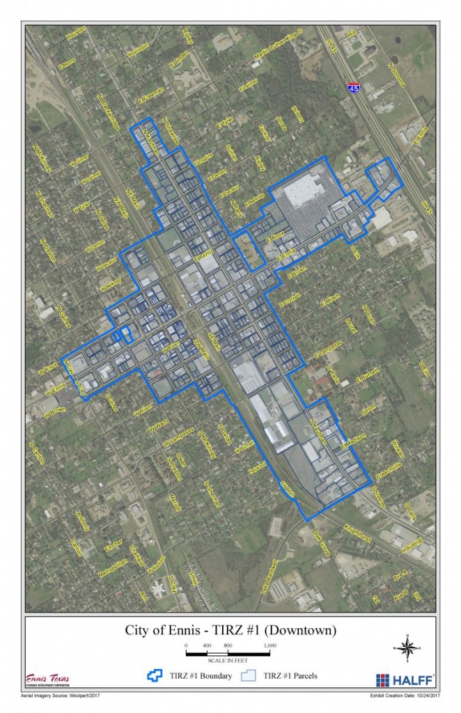 Special Development Districts &amp;amp; Boards | Ennis Tx | Economic - Ennis Texas Map