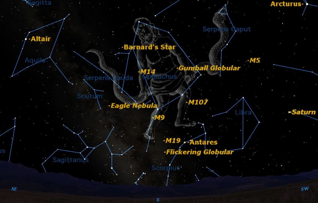 Spotted! A Rarely Seen Constellation Shines This Summer | Space - Southern California Night Sky Map