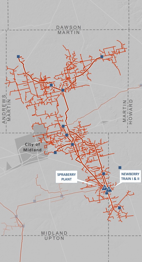 Spraberry/newberry Processing Complex | Navitas Midstream - Oneok Pipeline Map Texas