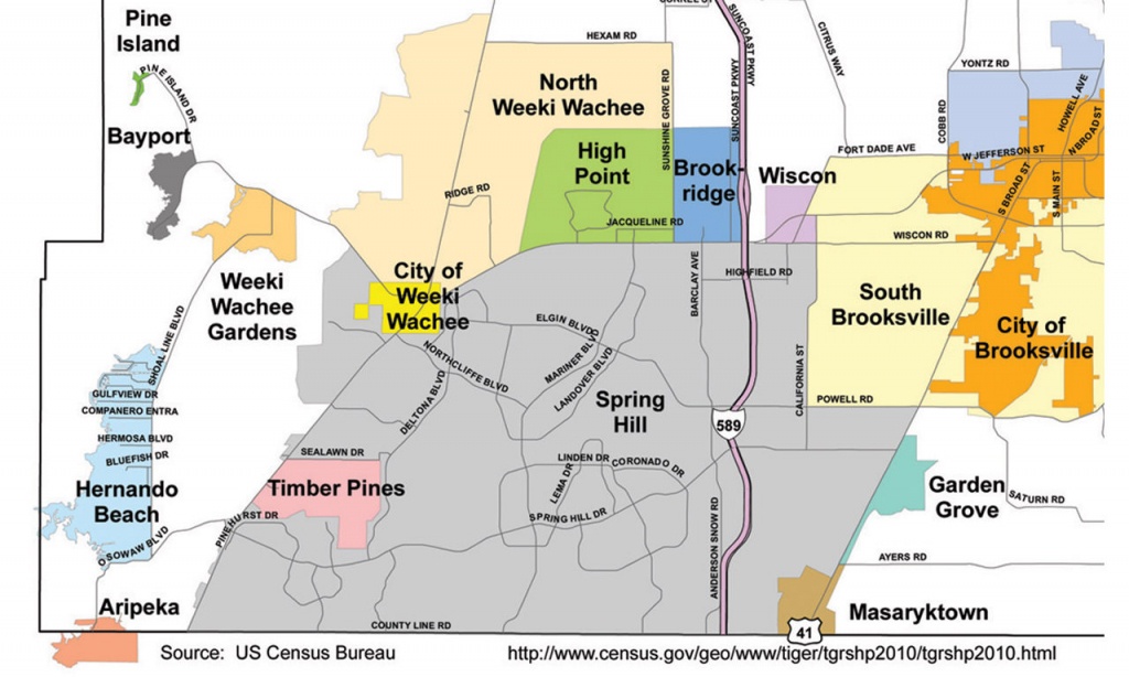 Spring Hill Census Map 11-19-14 — Hernando Connects - Spring Hill Florida Map