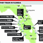 Spring Training 2018 Florida Map | Time Zones Map   Map Of Spring Training Sites In Florida