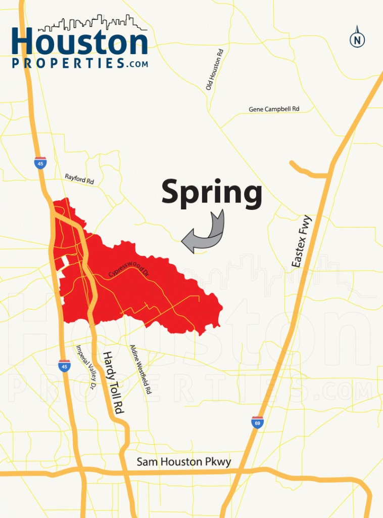 Spring Tx Real Estate Guide | Find Spring Homes For Sale - Spring Texas Map