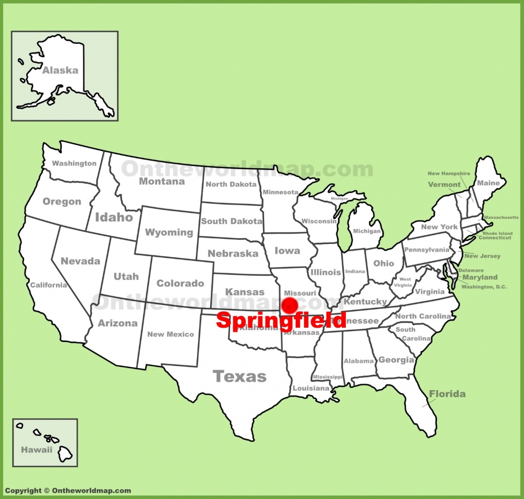 Springfield (Missouri) Location On The U.s. Map - Printable Map Of Springfield Mo