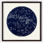 Star Map Constellation Print | Capricorn Press   Printable Star Map