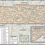 State And County Maps Of Tennessee   Printable Map Of Tennessee Counties And Cities