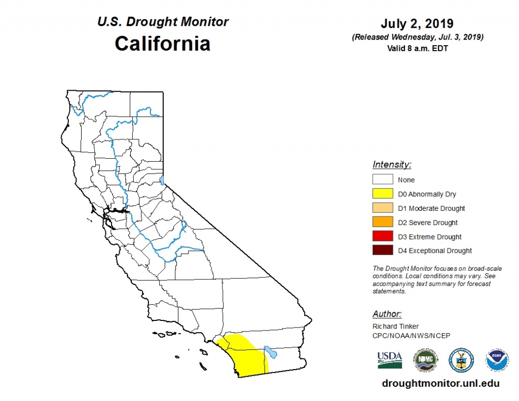 State Drought Monitor | United States Drought Monitor - California Drought Map