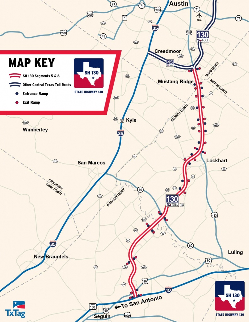 State Highway 130 Maps - Sh 130 The Fastest Way Between Austin &amp;amp; San - Texas Toll Roads Map