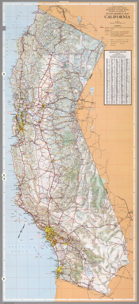 State Highway Map, California, 1967. - David Rumsey Historical Map - California State Highway Map