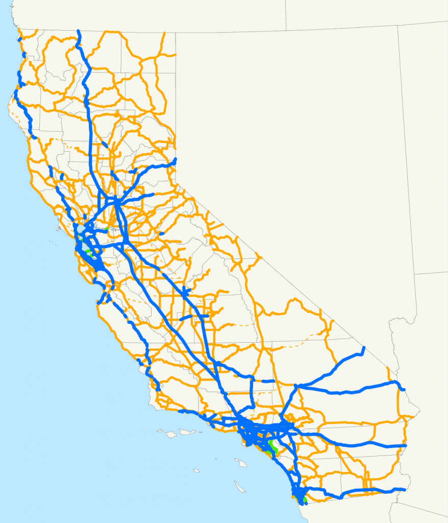 State Highways In California - Wikipedia - Route 1 California Map