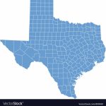State Map Of Texascounties Royalty Free Vector Image   Free Texas State Map