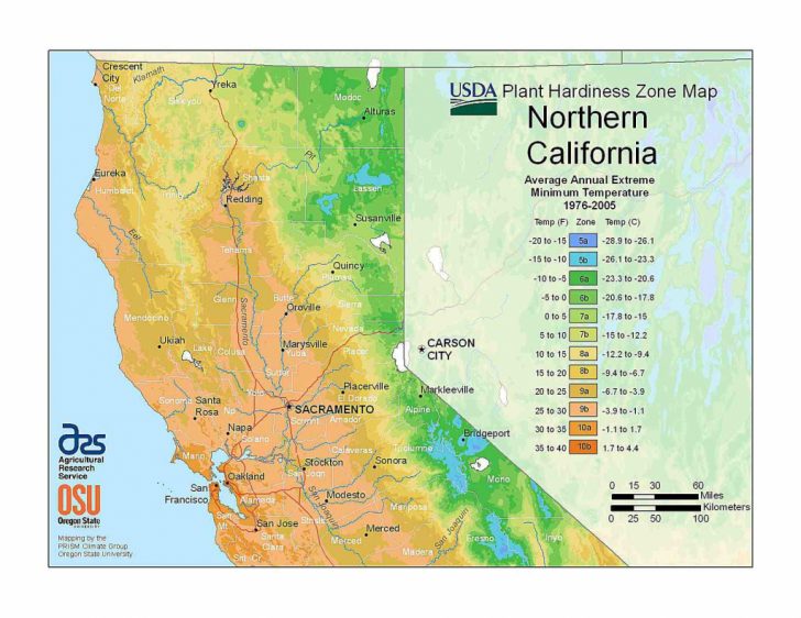 Growing Zone Map California