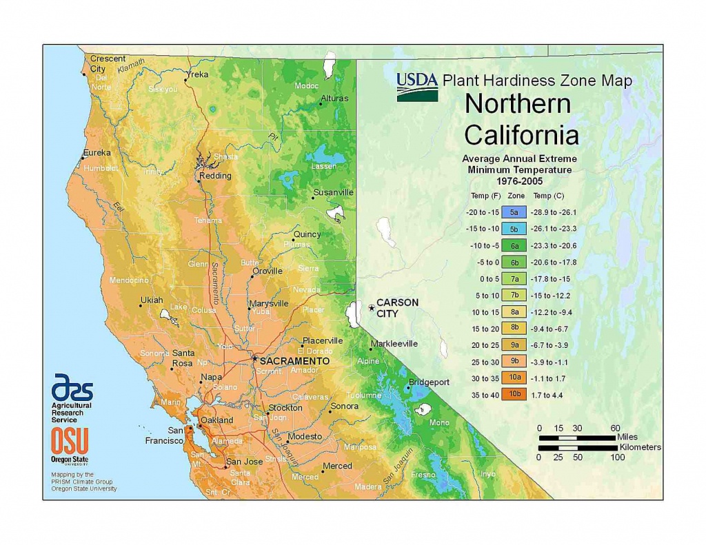 State Maps Of Usda Plant Hardiness Zones - Growing Zone Map California