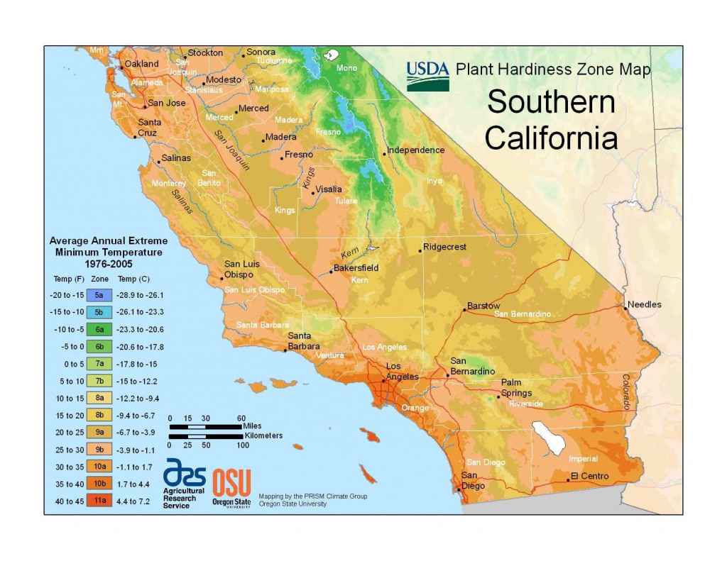 State Maps Of Usda Plant Hardiness Zones - Usda Hardiness Zone Map California