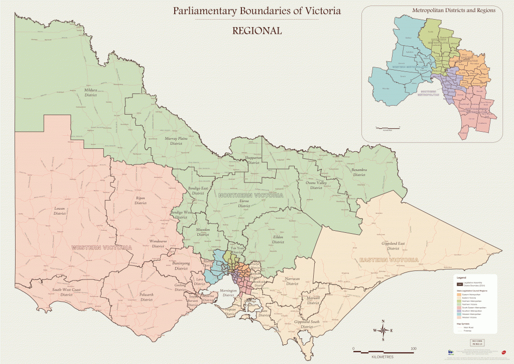 State Maps - Victorian Electoral Commission - Printable Map Of Victoria