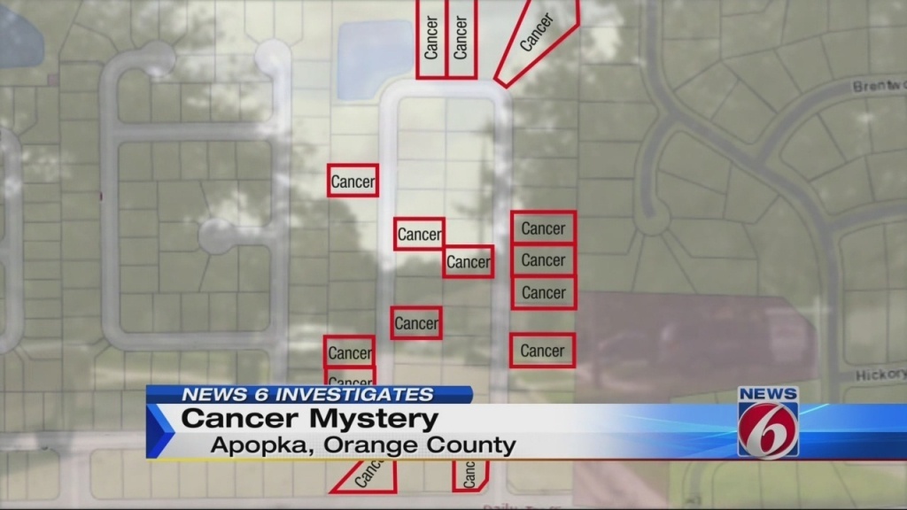 State: No Cancer Cluster In Apopka Neighborhood - Map Of Cancer Clusters In Florida