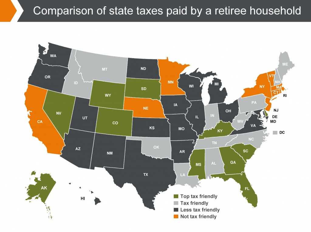 States With The Highest (And Lowest) Taxes For Retirees | Money - Florida Property Tax Map