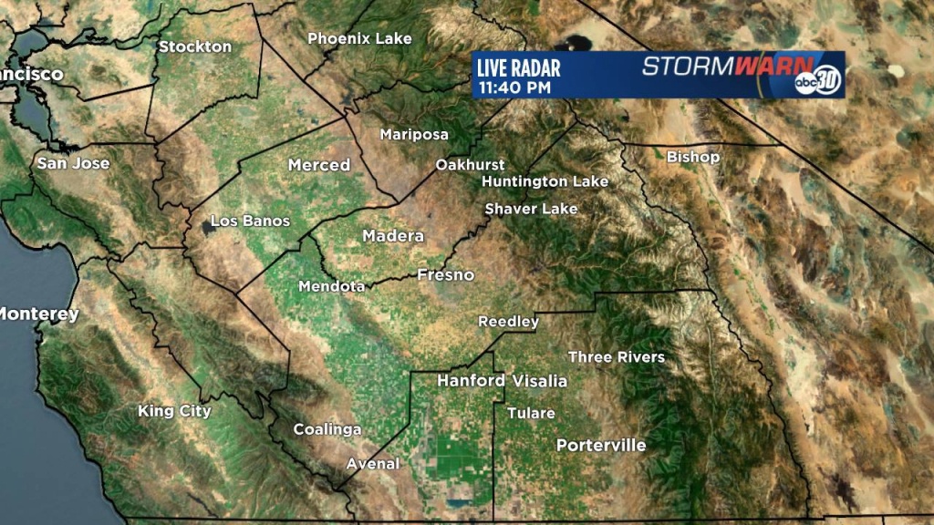 weather map california