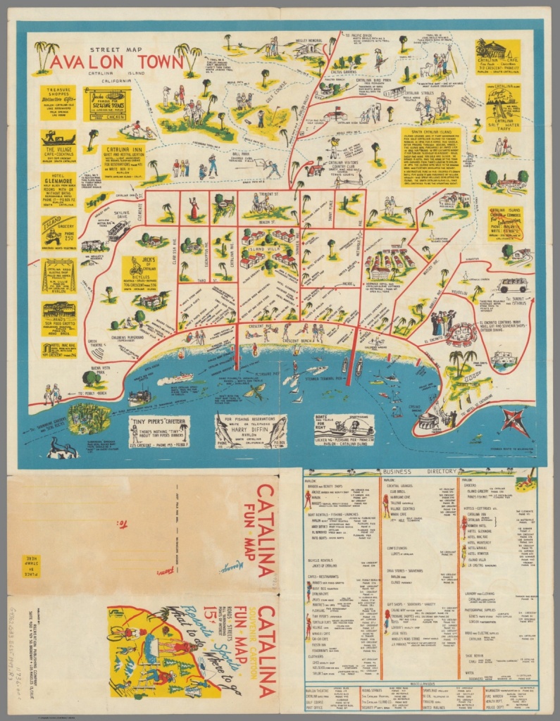 Street Map : Avalon Town Catalina Island California - David Rumsey - California Street Map