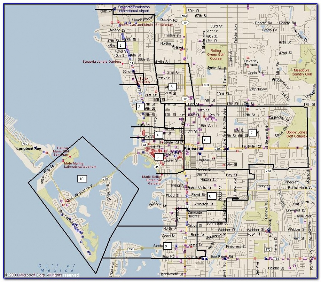 Street Map Of Downtown Sarasota Fl - Maps : Resume Examples #pvmvmdypaj - Sarasota Florida Map Of Florida