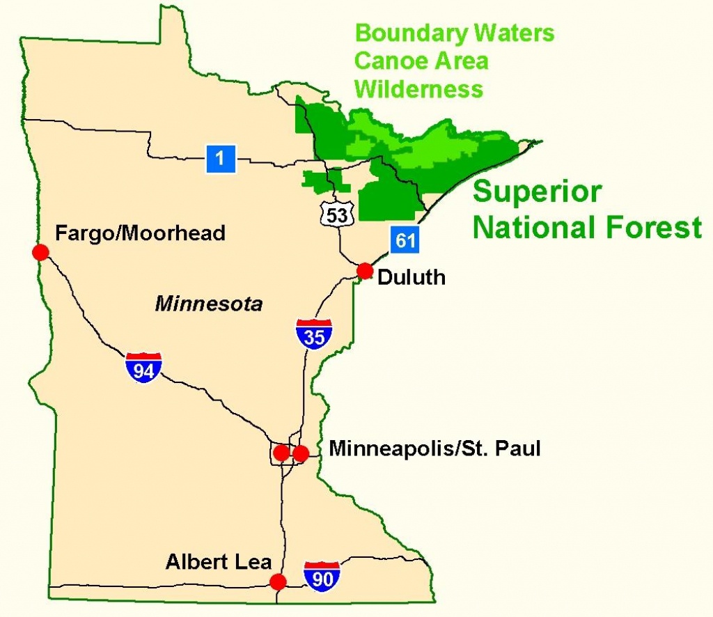 Superior National Forest - Maps &amp;amp; Publications - Printable Map Of Minnesota