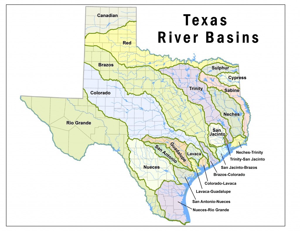 Surface Water Rights And Availability - Tceq - Www.tceq.texas.gov - Texas Creeks And Rivers Map