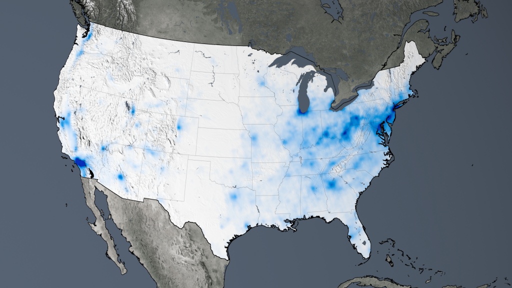 Svs: Nasa Images Show Human Fingerprint On Global Air Quality - Texas Air Quality Map