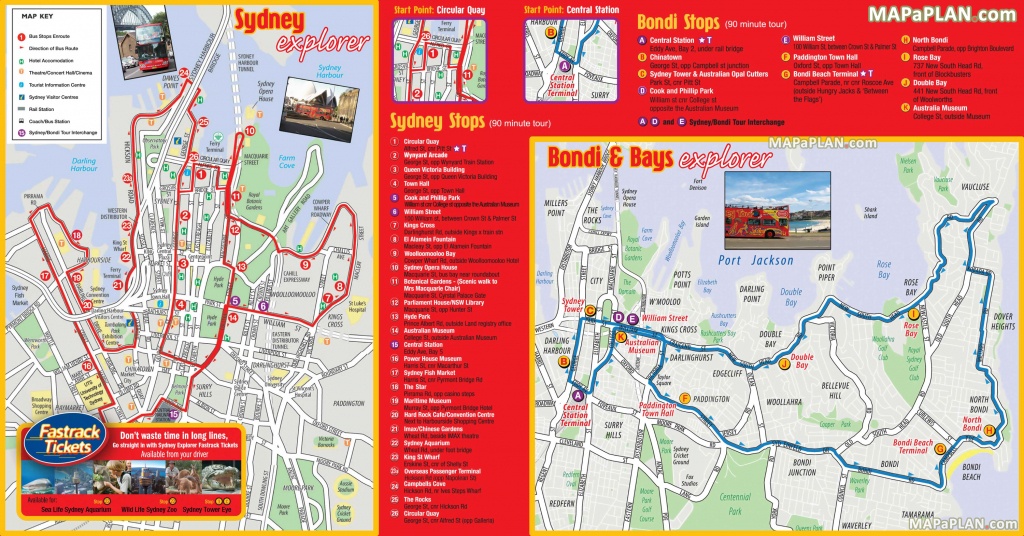 Sydney Maps - Top Tourist Attractions - Free, Printable City Street Map - Melbourne Tourist Map Printable
