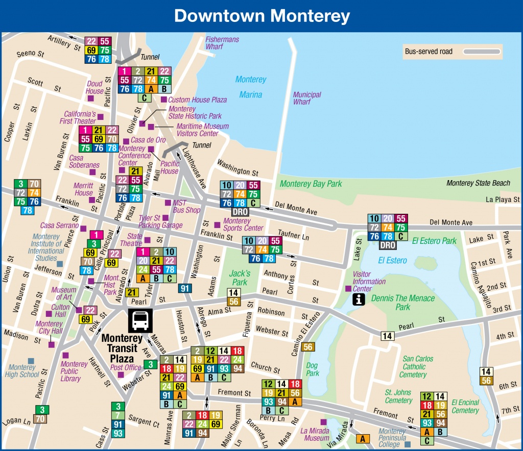 System Maps | Monterey-Salinas Transit - Monterey Bay California Map