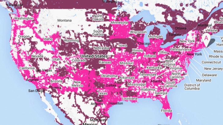 T Mobile Coverage Map In California