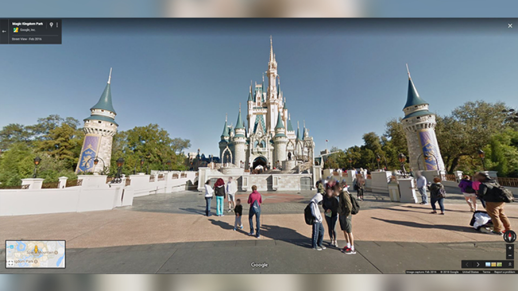 Take A Virtual Walk Through Disney Parks With New 360-Degree - Google Maps Orlando Florida Street View