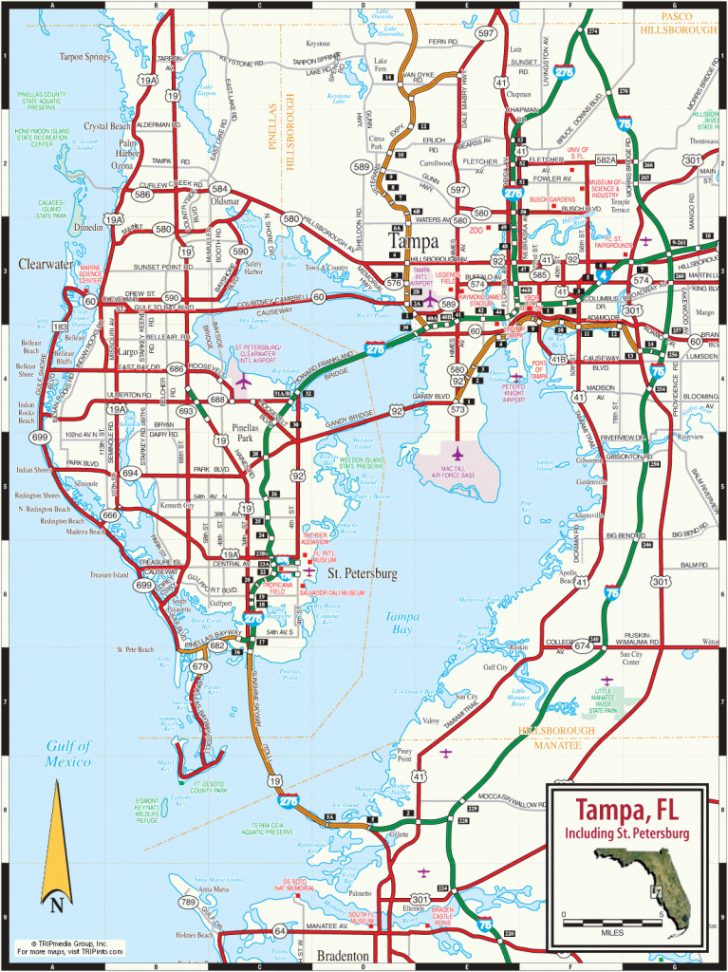 Map Of St Petersburg Florida Area