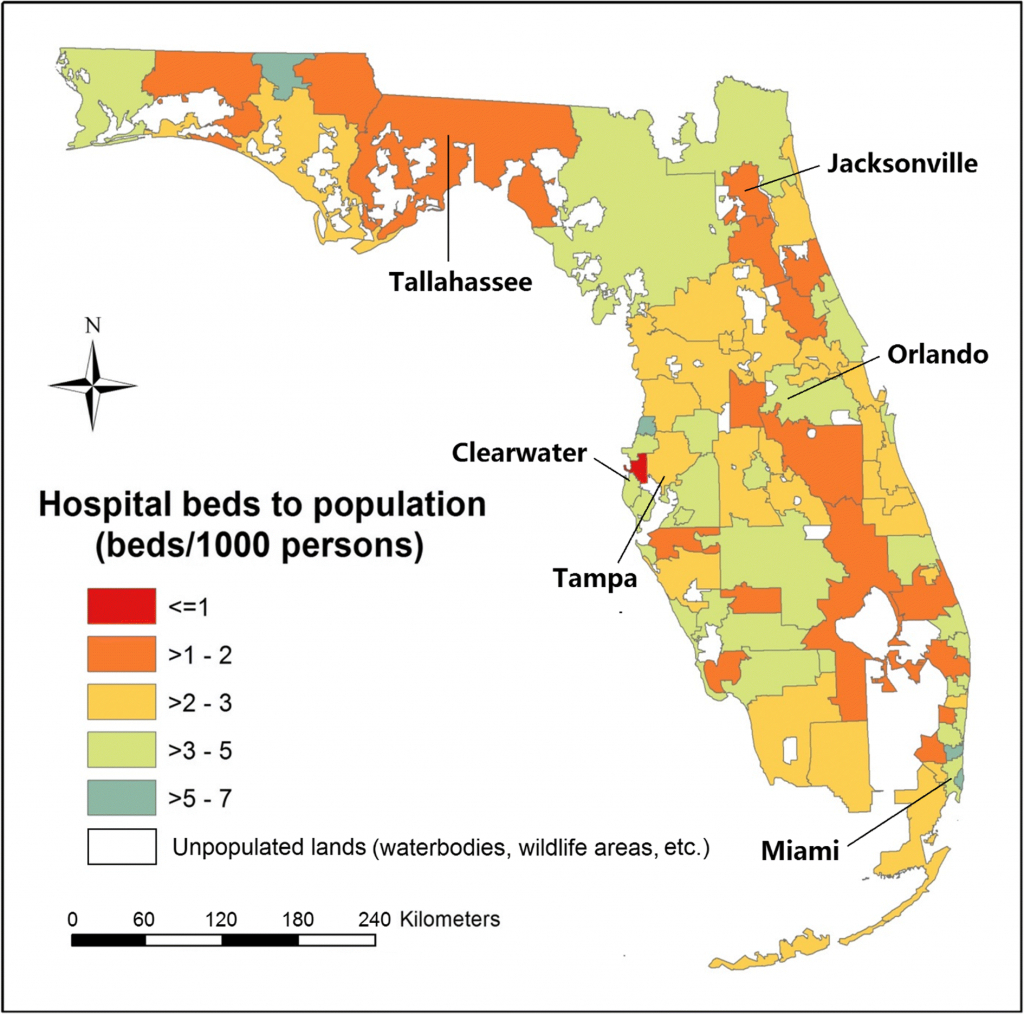 Teaming Up Census And Patient Data To Delineate Fine-Scale Hospital - Medicare Locality Map Florida