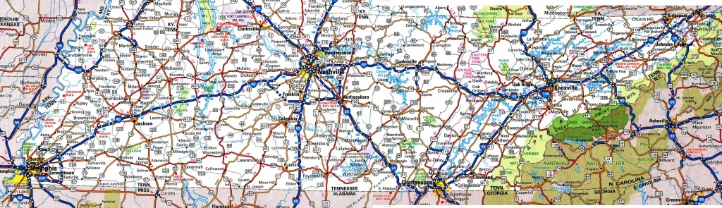 Printable Map Of Tennessee Free Printable Maps