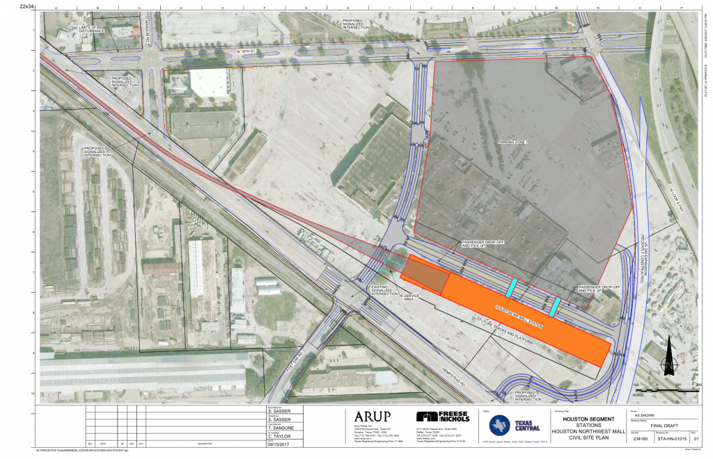 Texas Bullet Train Developers Pick Northwest Mall For Houston - High Speed Rail Texas Route Map