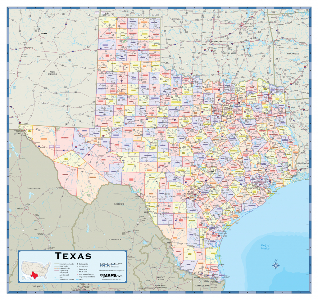 List Of Texas County Seat Name Etymologies - Wikipedia - Texas State Map With Counties | Free