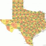 Texas County Map   Map Of Texas Including Cities
