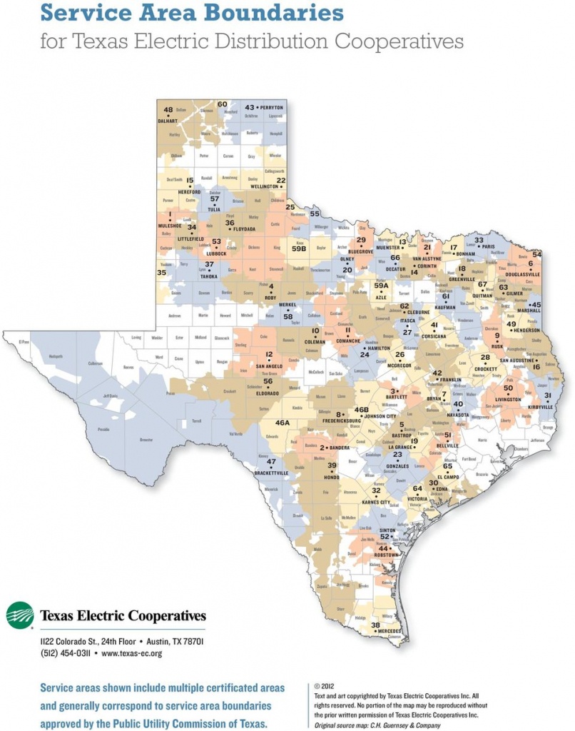 Texas Electric Cooperatives - Pdf - Texas Electric Cooperatives Map