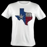 Texas Flag Shirt Map Art | Texas Typography Map T Shirt   Texas Not Texas Map T Shirt