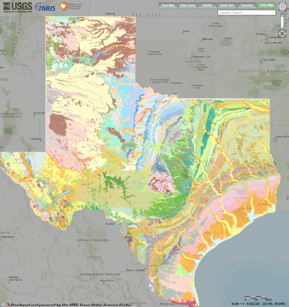 Texas Geology Web Map Viewer - Texas Geological Survey Maps