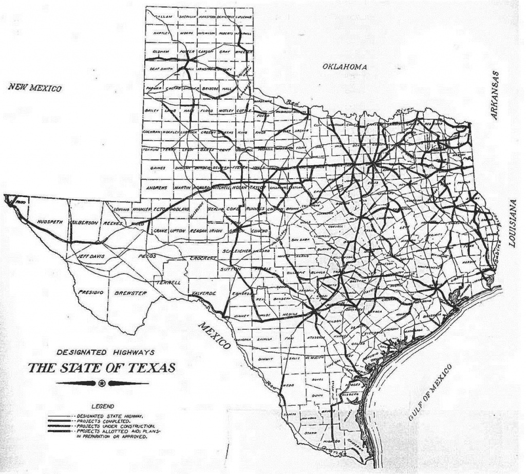 Texas Highway Department | Thc.texas.gov - Texas Historical Commission - Texas Highway Construction Map