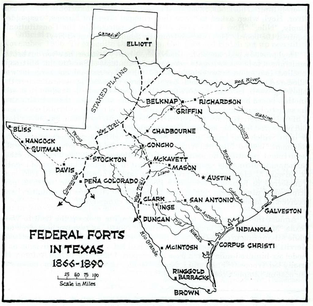 Texas Historical Maps - Perry-Castañeda Map Collection - Ut Library - Texas Forts Trail Map