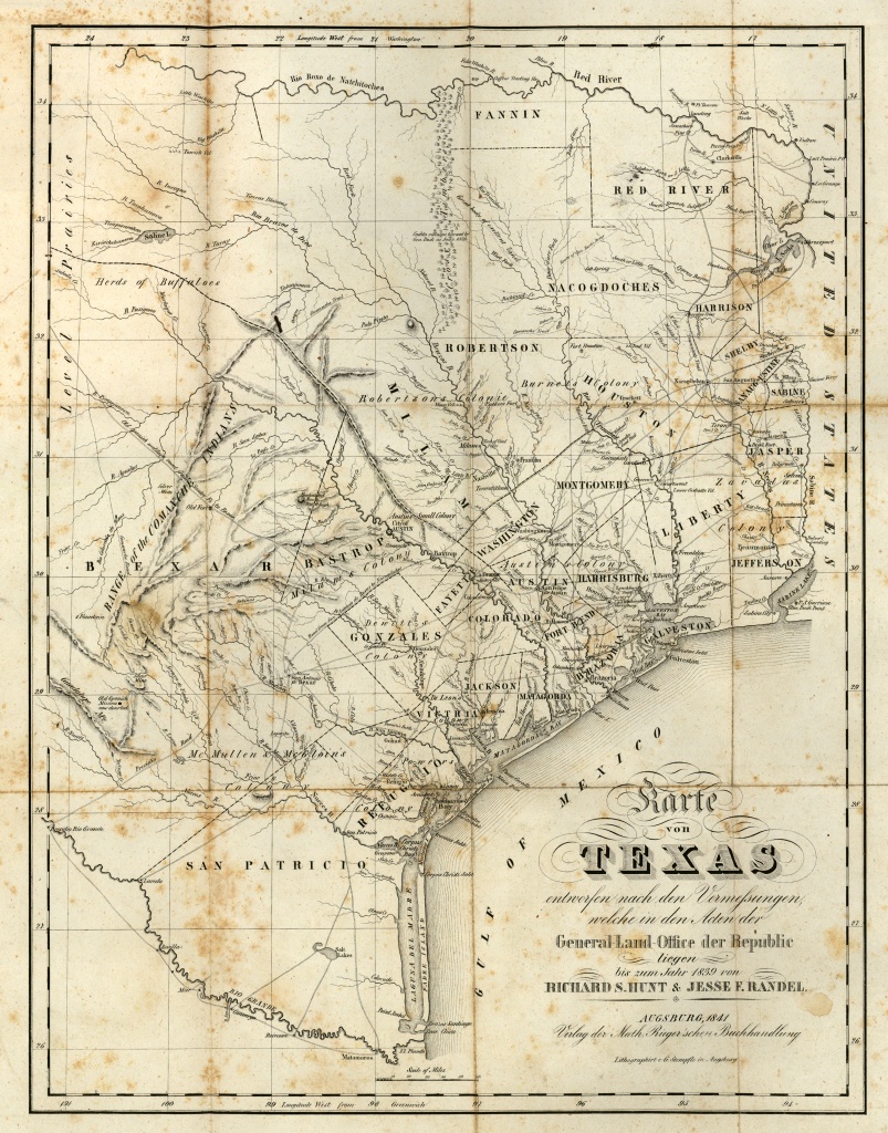 Texas Historical Maps - Perry-Castañeda Map Collection - Ut Library - Texas Land Grants Map