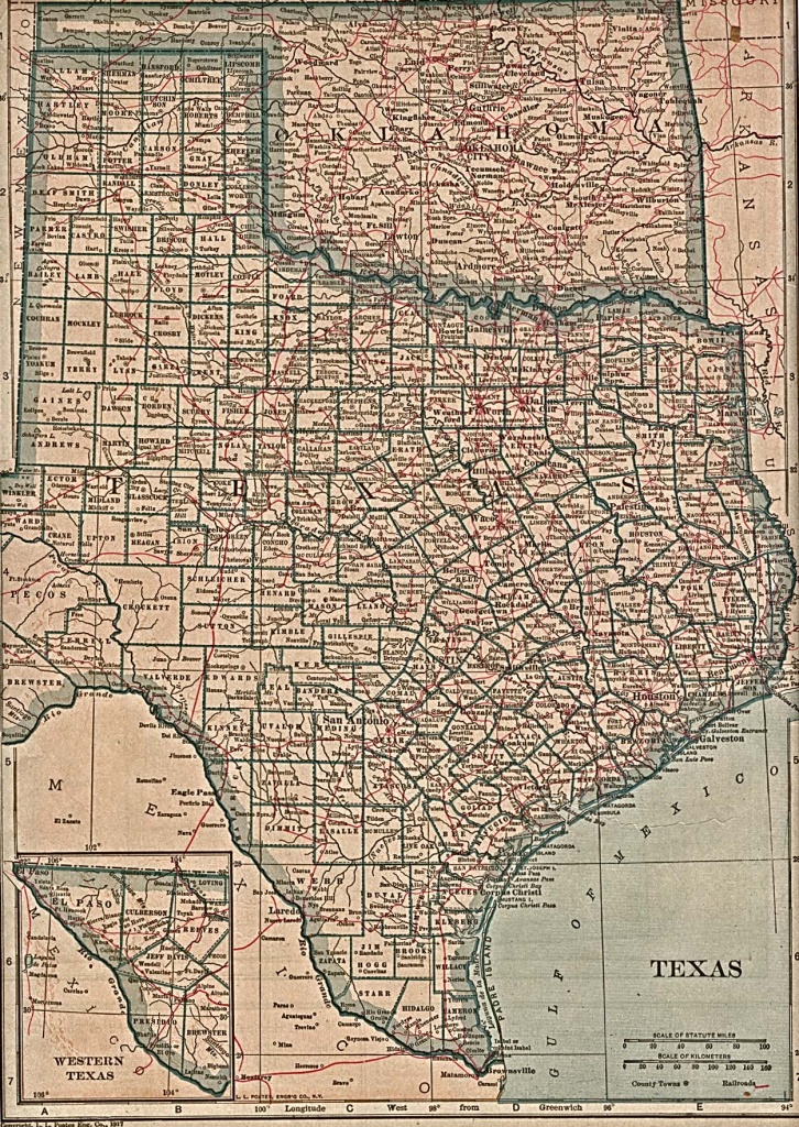 Texas Historical Maps - Perry-Castañeda Map Collection - Ut Library - Texas Road Map Pdf