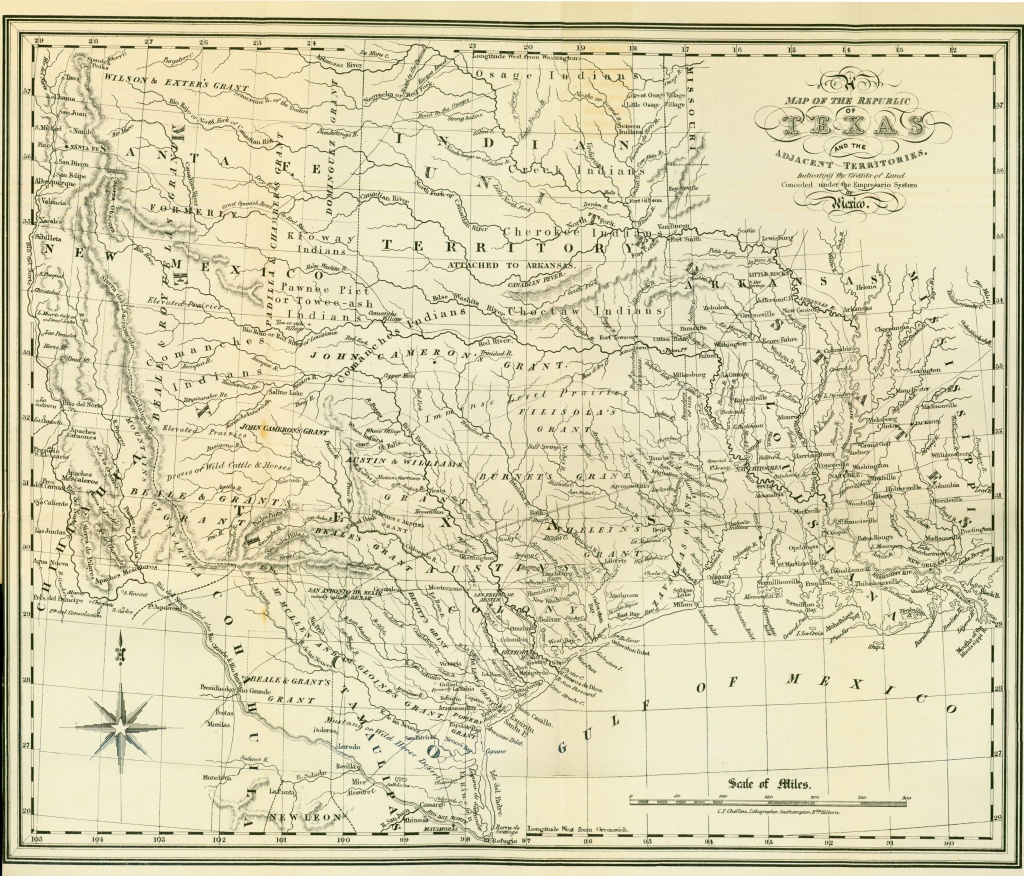 Texas Historical Maps - Perry-Castañeda Map Collection - Ut Library - Vintage Texas Map