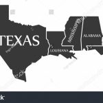Texas Louisiana Mississippi Alabama Florida Map Image Vectorielle De   Florida Louisiana Map