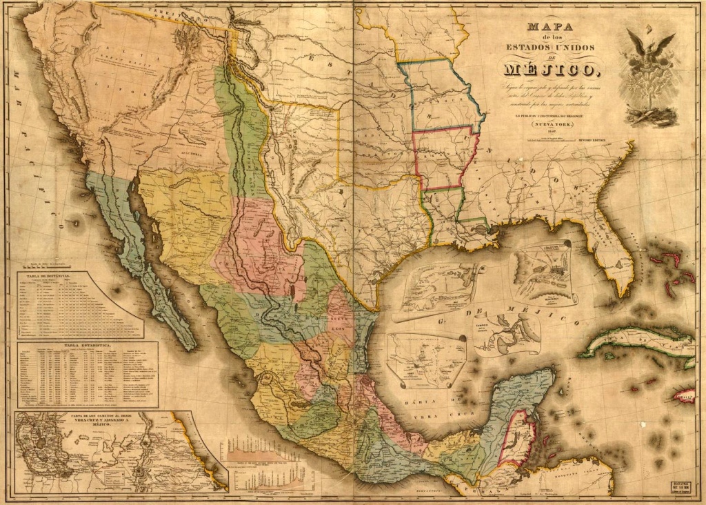 Texas Map During The Mexican War - Texas Civil War Map