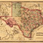 Texas Map Giant 1866 Old Texas Map Old West Map Antique   Old Texas Map Wall Art