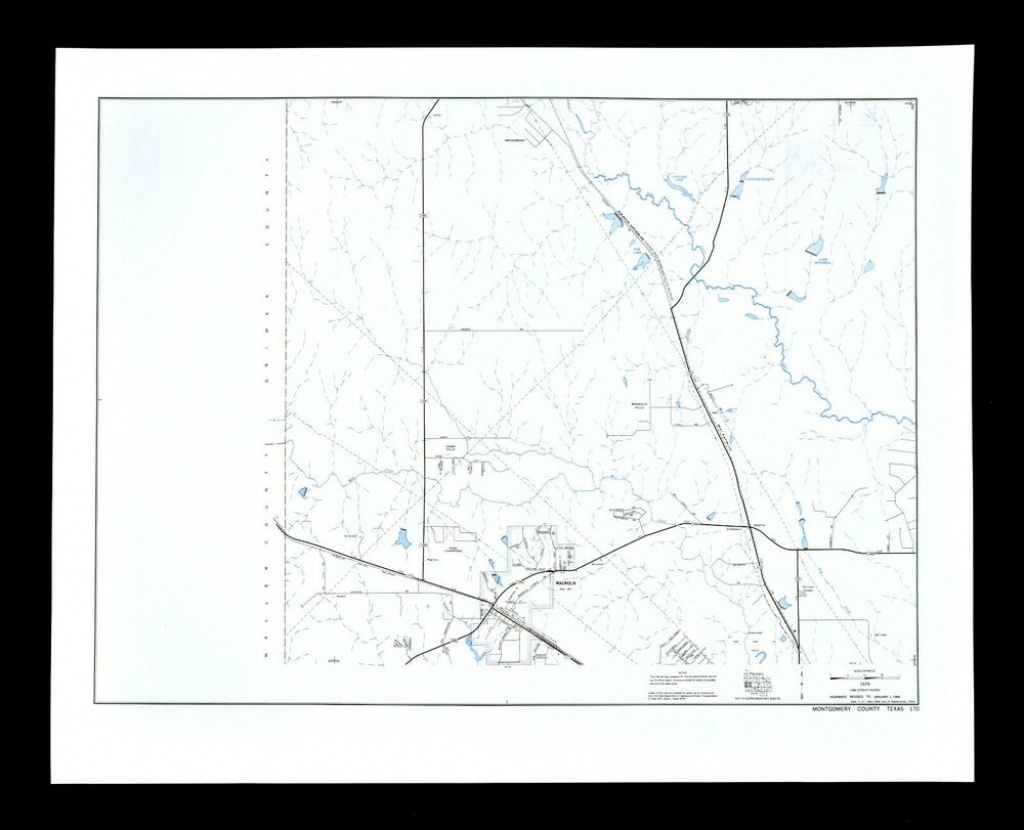 Texas Map - Montgomery County Magnolia High Chaperal Sandy Hills - Magnolia Texas Map