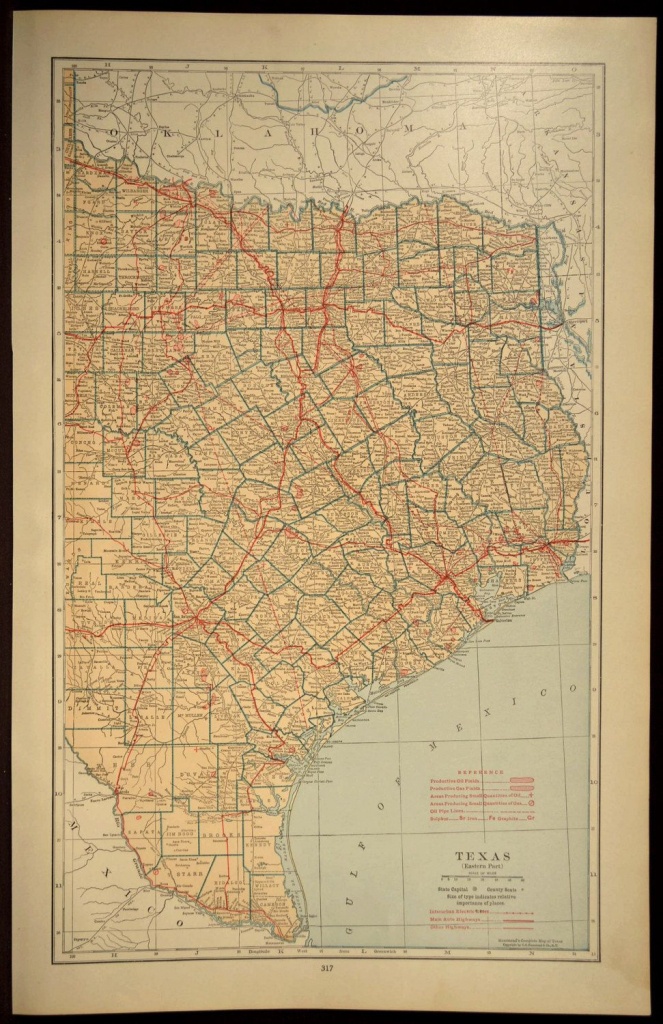 Texas Map Wall Art